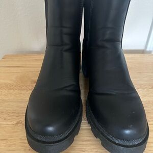 Black Leather Boots